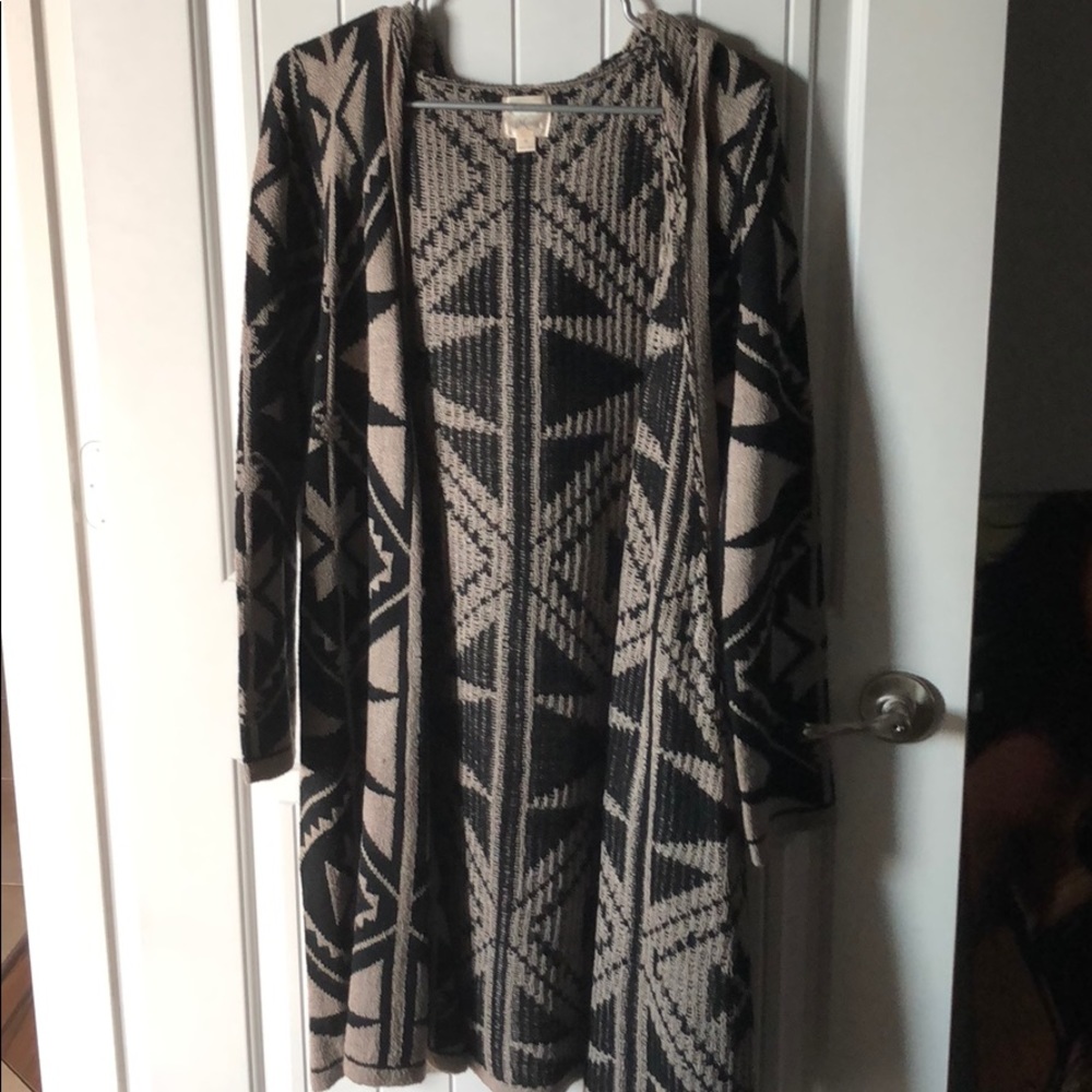 Knee length cardigan